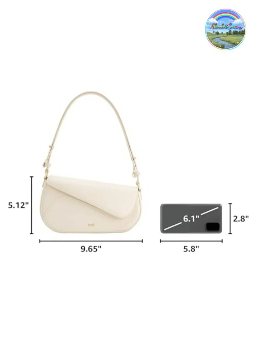 Vegan Leather Shoulder Bag Crossbody Satchel Gold Hardware